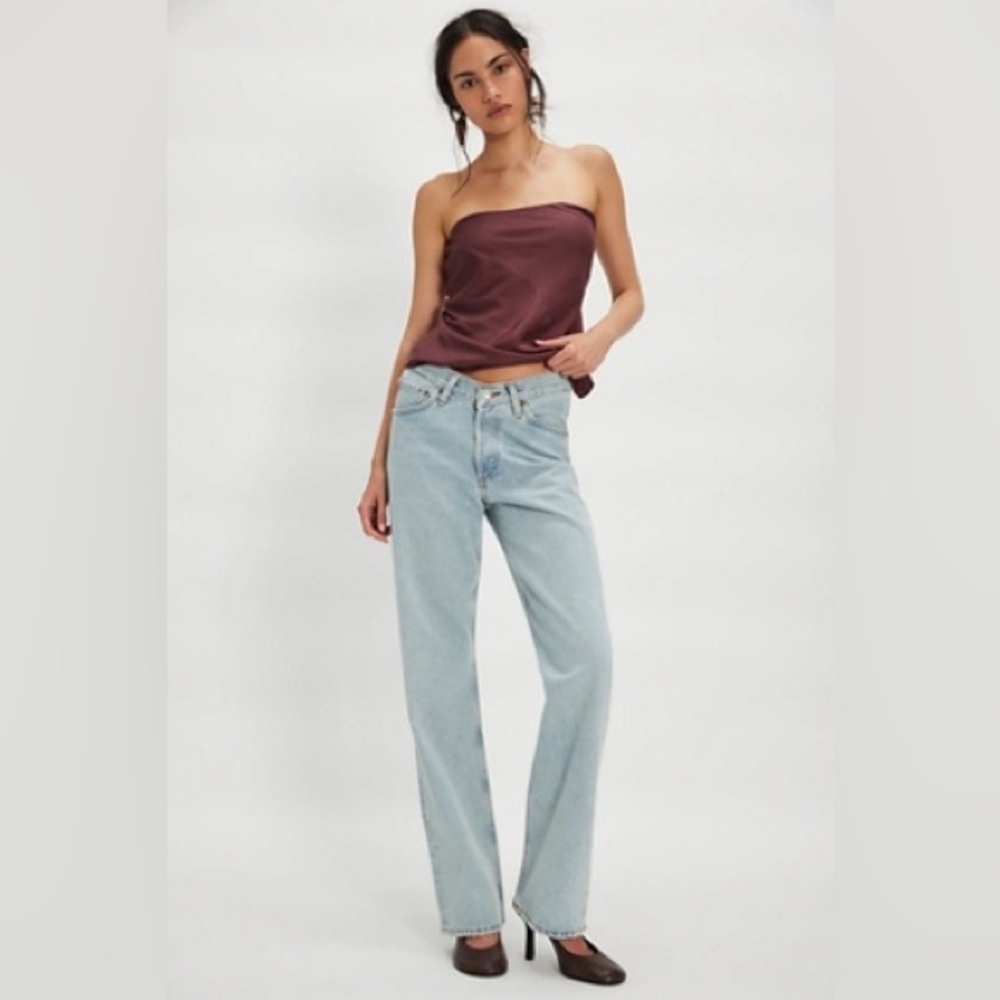 Free People AGOLDE V-Waist Kelly Jeans